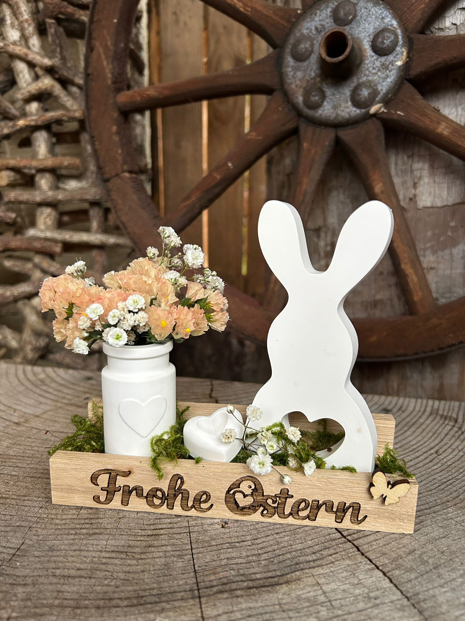 Frohe Ostern _Raysin Vase _ Hase_